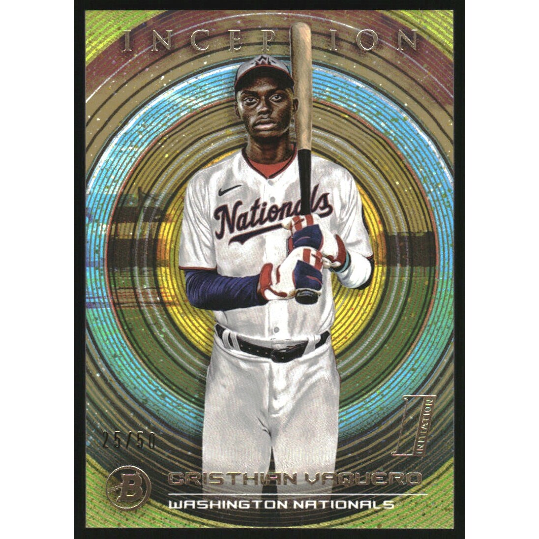 2022 Bowman Inception Gold #5 Cristhian Vaquero