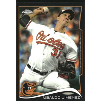 2014 Topps Chrome Update Black Refractors #MB5 Ubaldo Jimenez