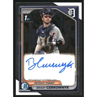 2024 Bowman Chrome Prospect Autographs #CPABCE Brady Cerkownyk