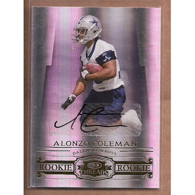 2007 Donruss Threads #245 Alonzo Coleman AU/781 RC