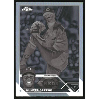 2023 Topps Chrome Negative Refractors #40 Hunter Greene