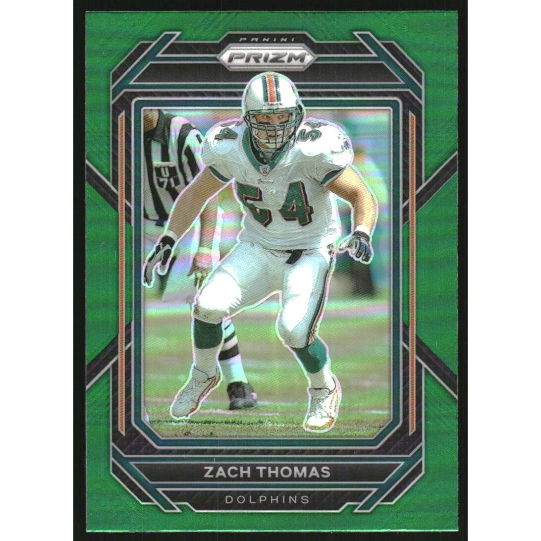 2022 Panini Prizm Prizms Green #186 Zach Thomas. rookie card picture