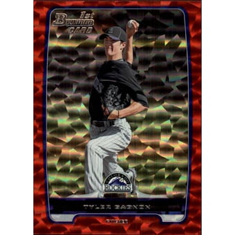 2012 Bowman Prospects Silver Ice Red #BP13 Tyler Gagnon