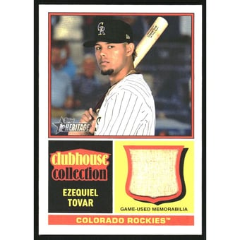 2025 Topps Heritage Clubhouse Collection Relics #CCRET Ezequiel Tovar