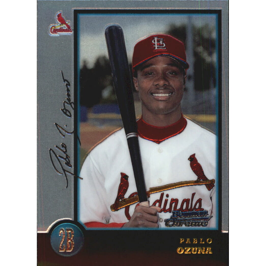 1998 Bowman Chrome Refractors #430 Pablo Ozuna. rookie card picture