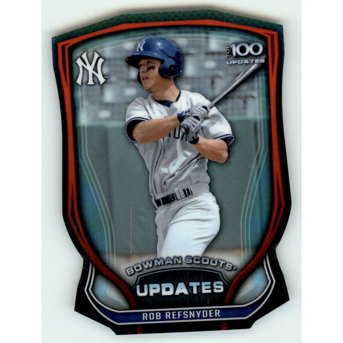 2015 Bowman Chrome Bowman Scouts Update Die Cut #BSURR Rob Refsnyder. rookie card picture
