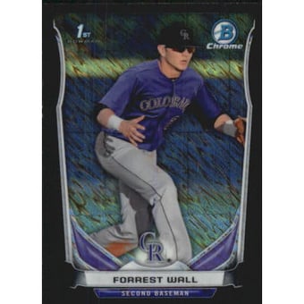 2014 Bowman Chrome Mini Factory Set Black Shimmer Refractors #99 Forrest Wall