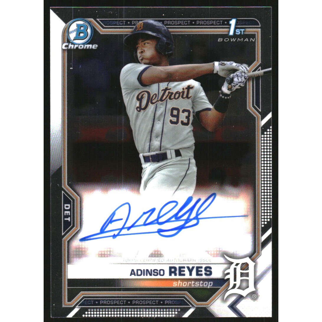 2021 Bowman Chrome Prospect Autographs #CPAARE Adinso Reyes