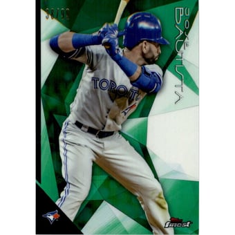 2015 Finest Green Refractors #86 Jose Bautista