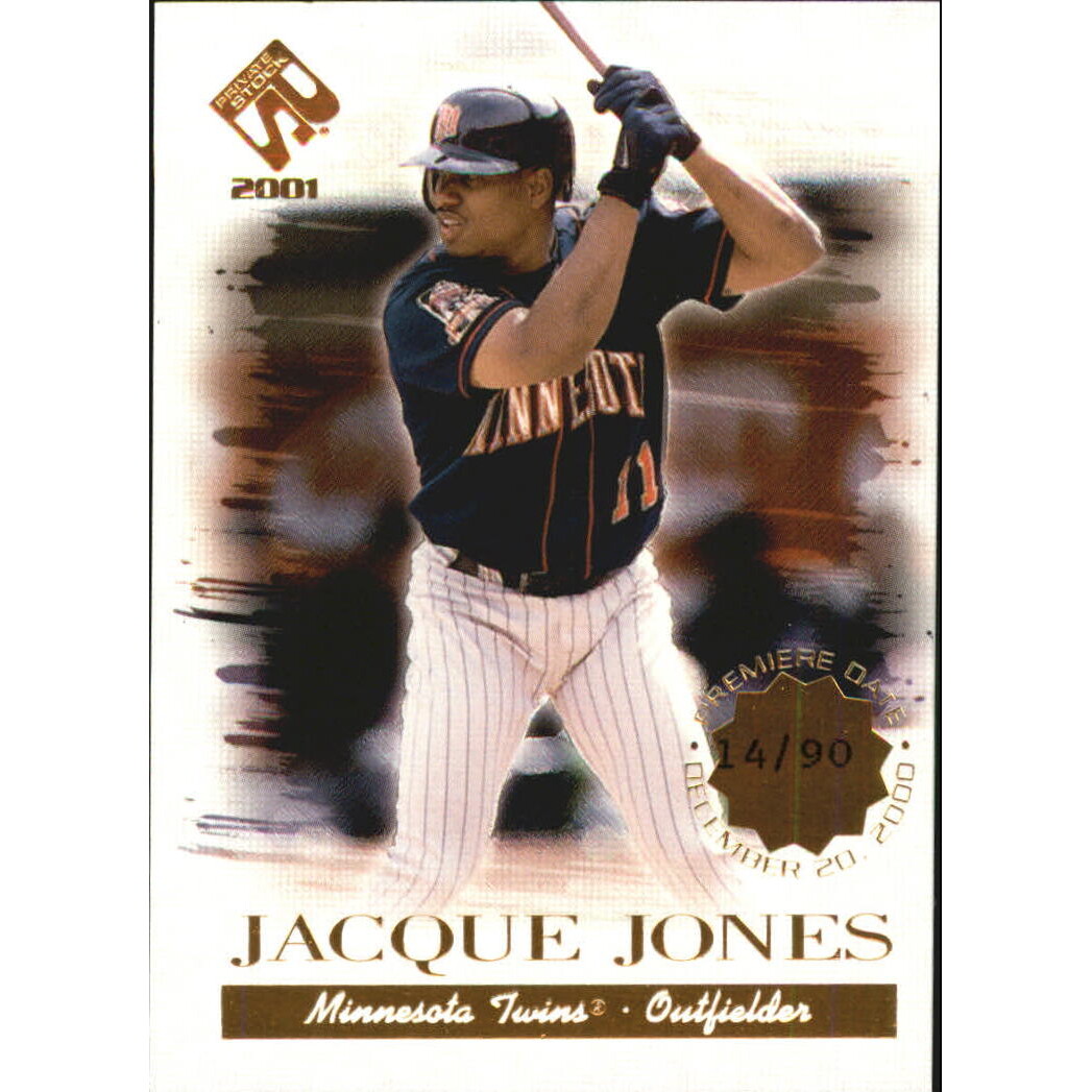 2001 Private Stock Premiere Date #68 Jacque Jones