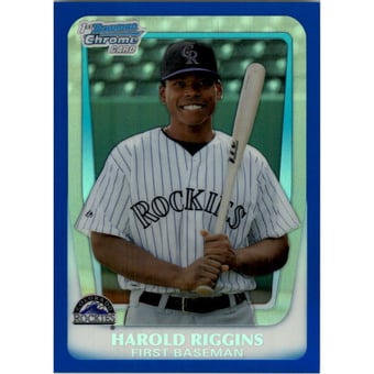 2011 Bowman Chrome Draft Prospects Blue Refractors #BDPP21 Harold Riggins