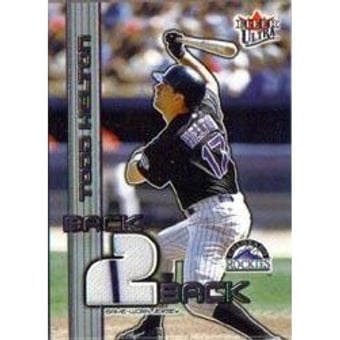 2003 Ultra Back 2 Back Memorabilia #TH Todd Helton Jsy