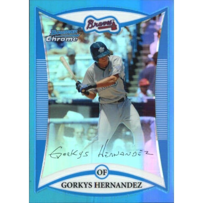 2008 Bowman Chrome Draft Prospects Blue Refractors #BDPP99 Gorkys Hernandez FG. rookie card picture
