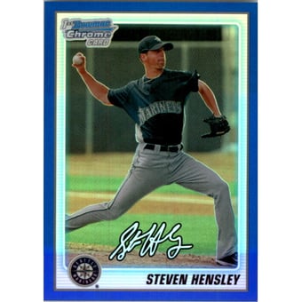 2010 Bowman Chrome Prospects Blue Refractors #BCP114A Steven Hensley
