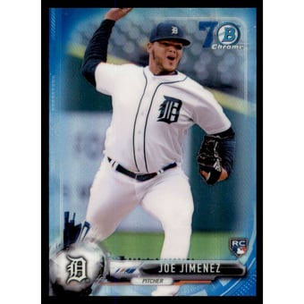 2017 Bowman Chrome Mini 70th Blue Refractors #18 Joe Jimenez