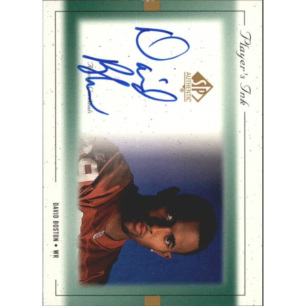 1999 SP Authentic Player's Ink Green #DBA David Boston
