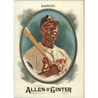 2017 Topps Allen and Ginter Hot Box Foil #231 Hank Aaron