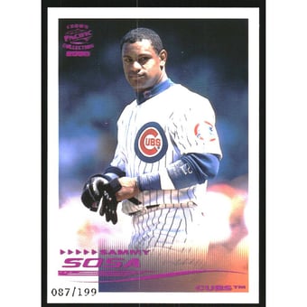 2000 Pacific Crown Collection Holographic Purple #55 Sammy Sosa TC