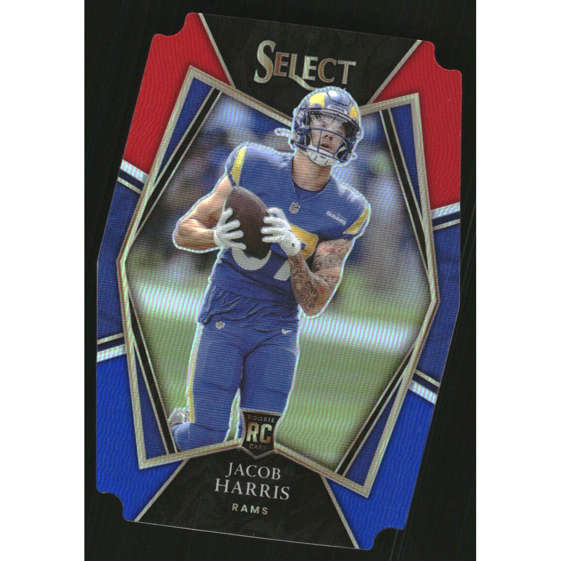 2021 Select Prizm Red and Blue Die Cut #180 Jacob Harris