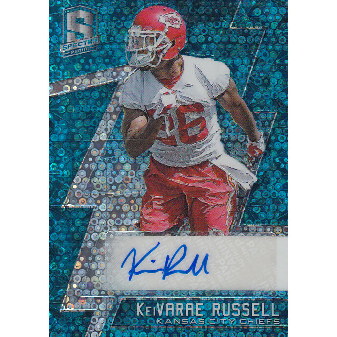 2016 Panini Spectra Neon Blue #223 KeiVarae Russell AU