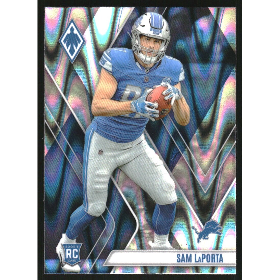 2023 Panini Phoenix Silver Seismic #115 Sam LaPorta 2023 Panini Phoenix Silver Seismic #115 Sam LaPorta