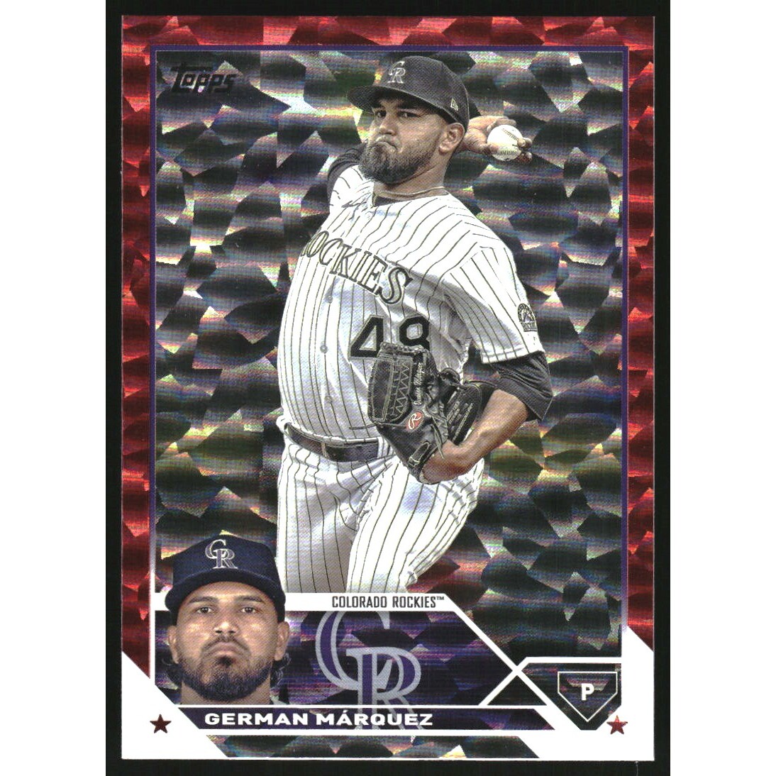 2023 Topps Red Foil #325 German Marquez. rookie card picture
