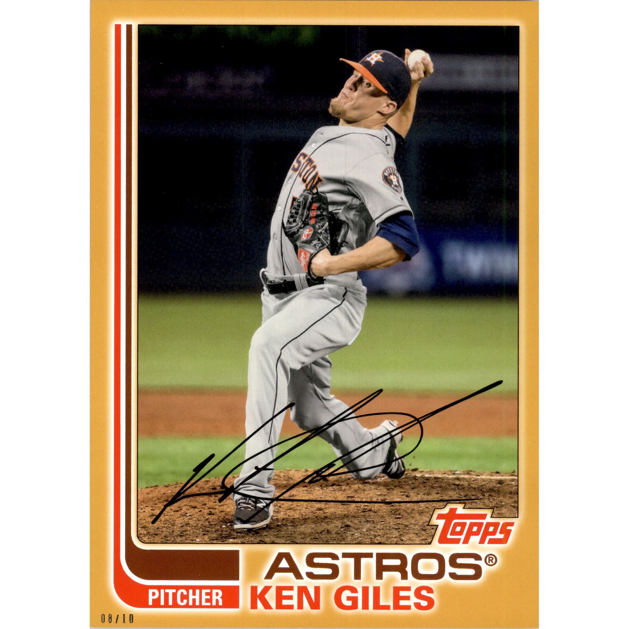 2017 Topps Archives 5x7 Gold #144 Ken Giles