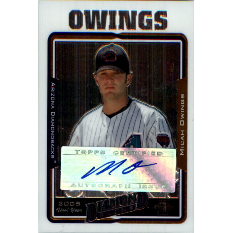 2005 Topps Chrome Update #235 Micah Owings FY AU B RC. rookie card picture