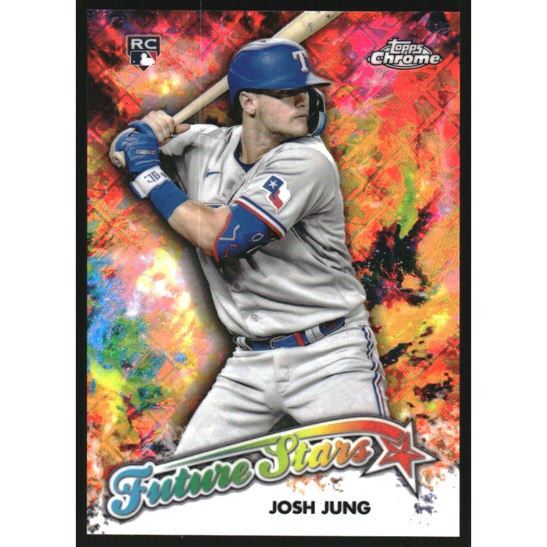 2023 Topps Chrome Logofractor Future Stars #FS8 Josh Jung. rookie card picture