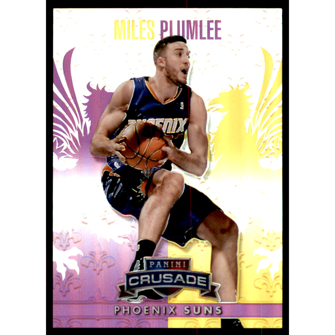 2013-14 Panini Crusade Insert Purple #18 Miles Plumlee
