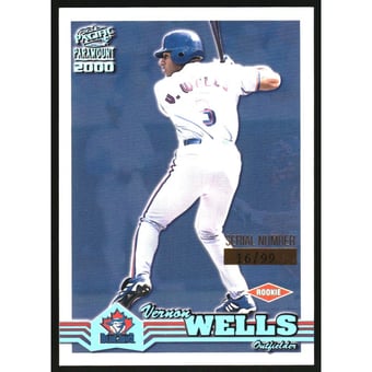 2000 Paramount Holographic Green #250 Vernon Wells