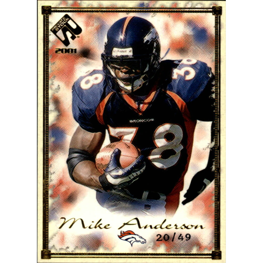 2001 Private Stock Gold Framed #29 Mike Anderson