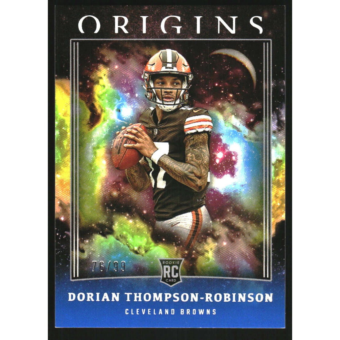 2023 Panini Origins Blue #140 Dorian Thompson-Robinson. rookie card picture