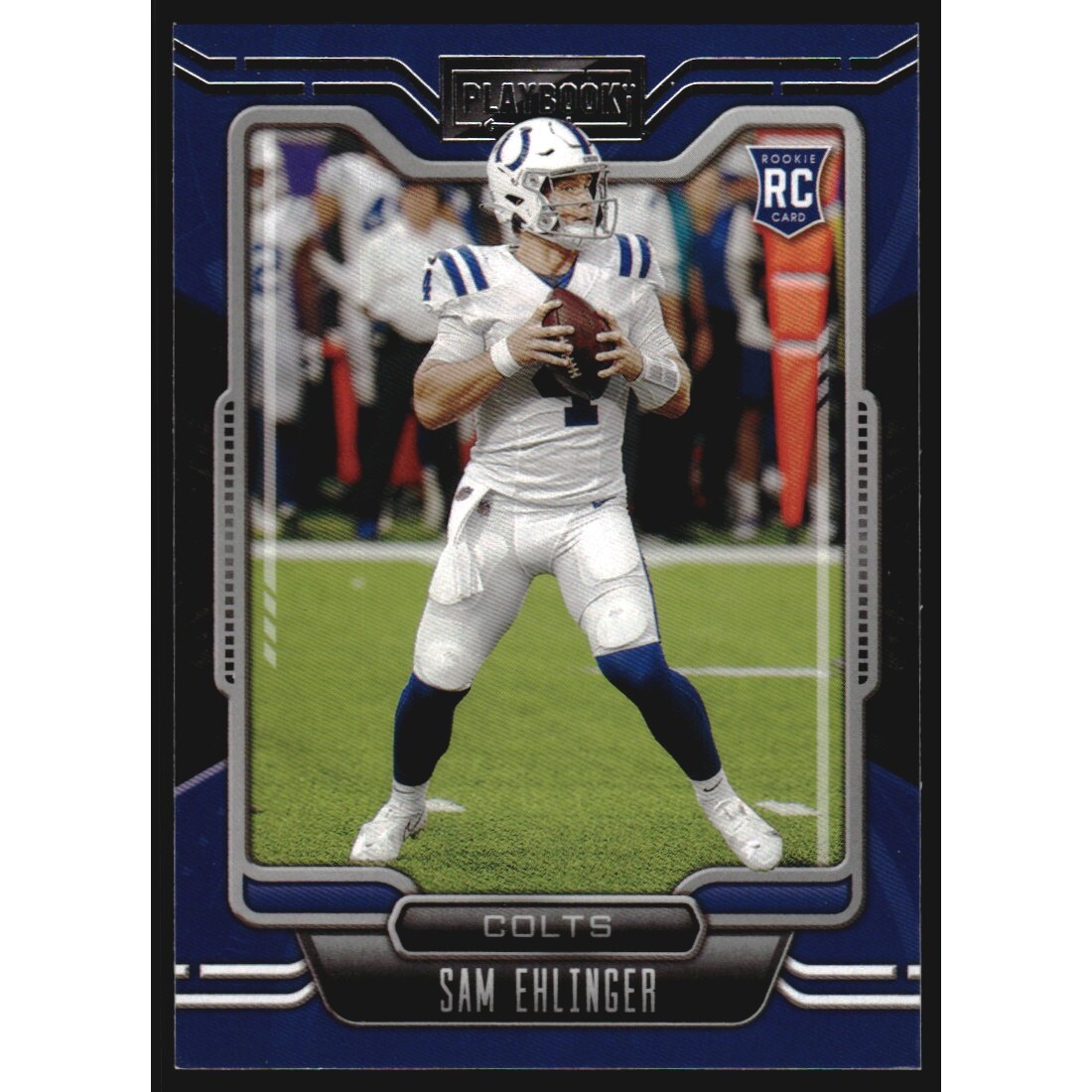 2021 Panini Playbook #197 Sam Ehlinger RC. rookie card picture