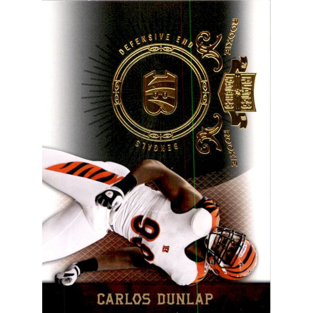 2010 Panini Plates and Patches Gold #112 Carlos Dunlap. rookie card picture