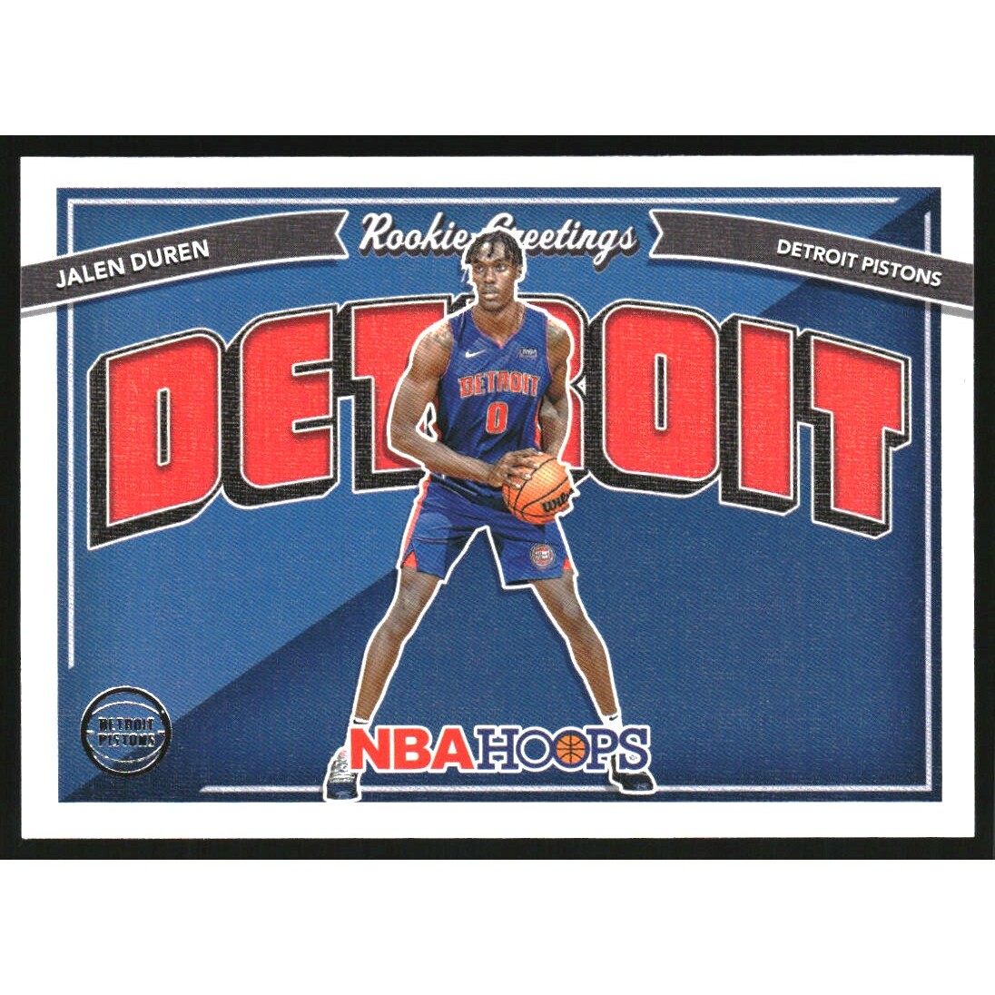 2022-23 Hoops Rookie Greetings #13 Jalen Duren