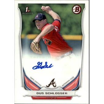 2014 Bowman Prospect Autographs #PAGS Gus Schlosser
