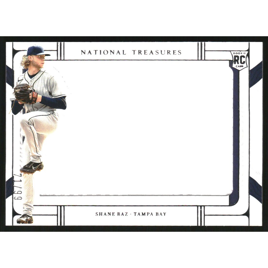 2022 Panini National Treasures Rookie Silhouettes #30 Shane Baz/99. rookie card picture