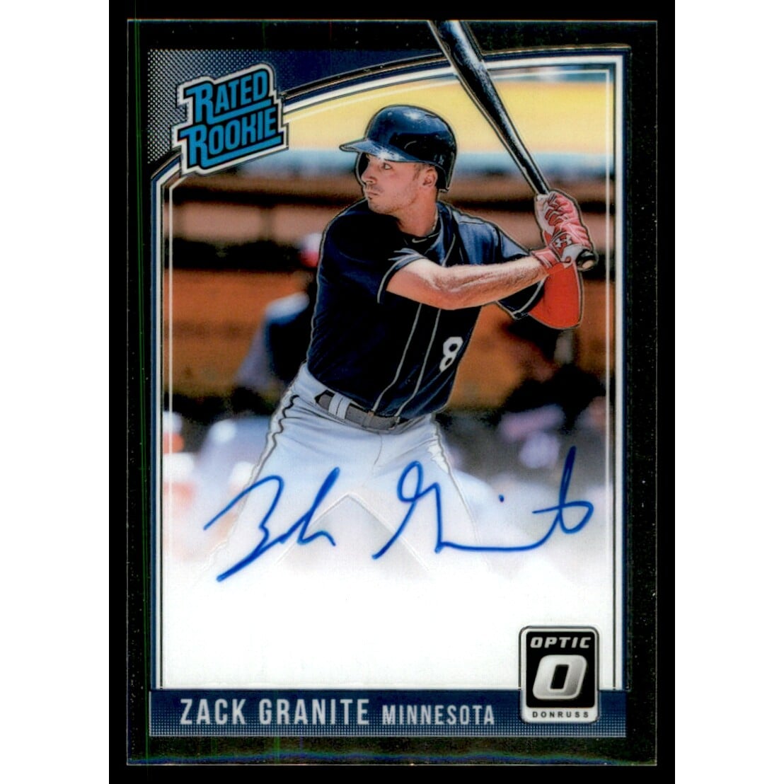 2018 Donruss Optic Rated Rookies Signatures #RRSZG Zack Granite. rookie card picture