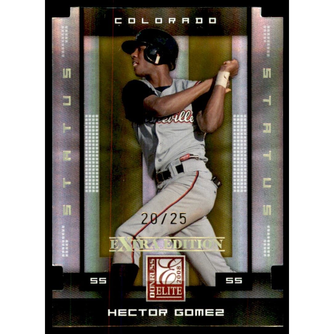 2008 Donruss Elite Extra Edition Status Gold #40 Hector Gomez. rookie card picture