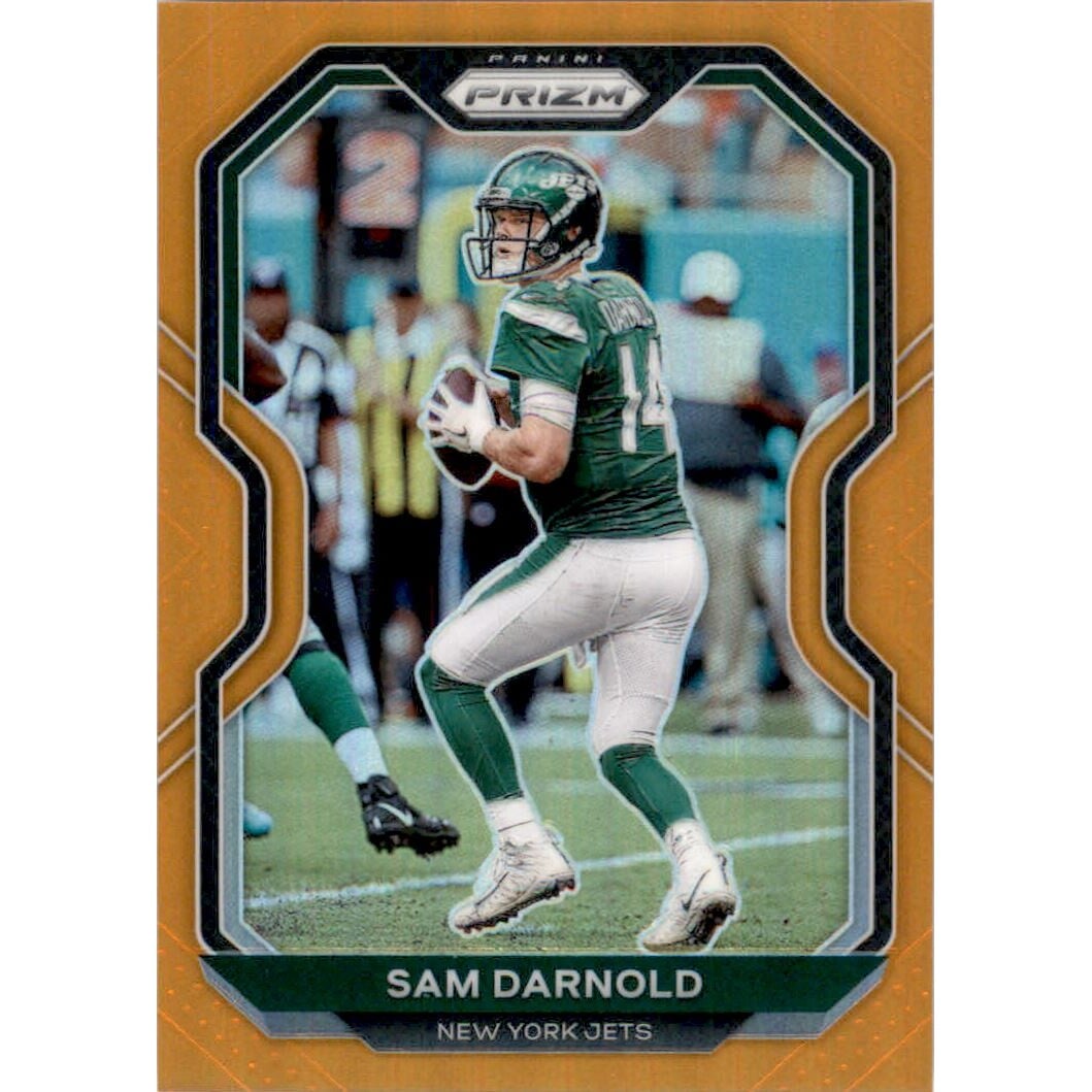 2020 Panini Prizm Prizms Orange #28 Sam Darnold. rookie card picture