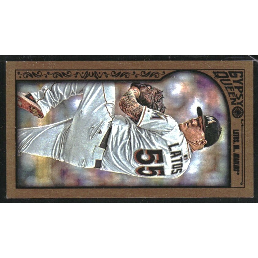 2015 Topps Gypsy Queen Mini Gold #75 Mat Latos. rookie card picture