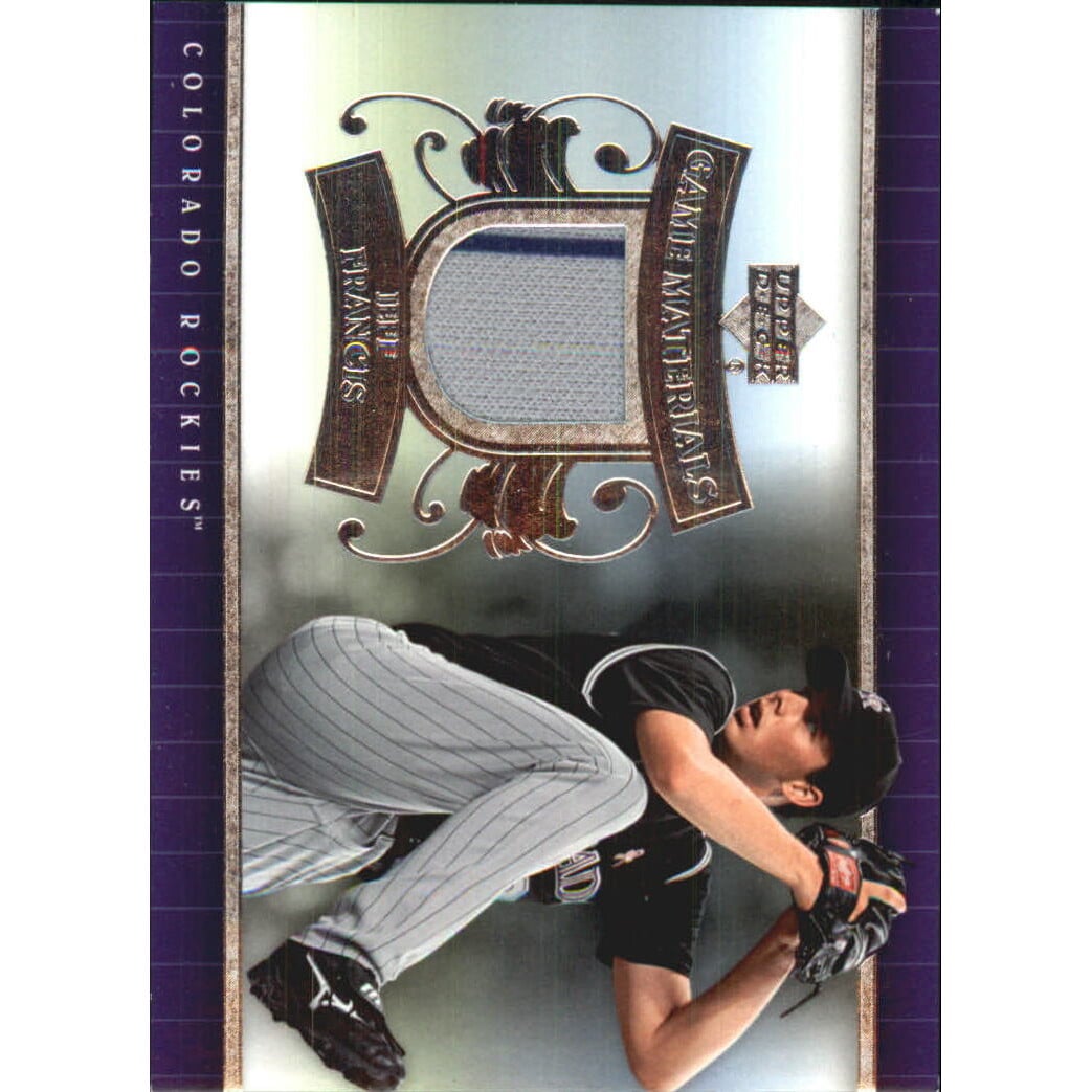 2007 Upper Deck UD Game Materials #JF Jeff Francis S2. rookie card picture