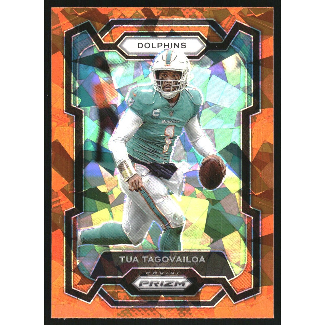 2023 Panini Prizm Prizms Orange Ice #190 Tua Tagovailoa