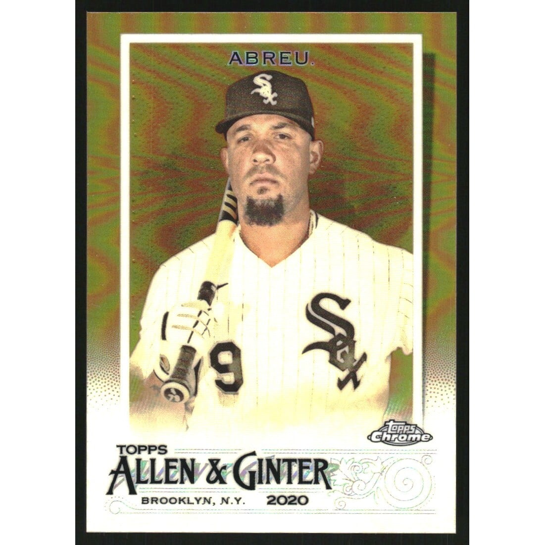 2020 Topps Allen and Ginter Chrome Gold Refractors #192 Jose Abreu. rookie card picture