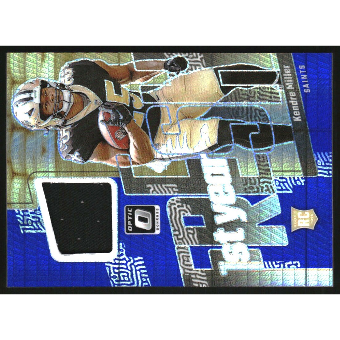 2023 Donruss Optic First Year Fresh Jerseys Blue Hyper #24 Kendre Miller