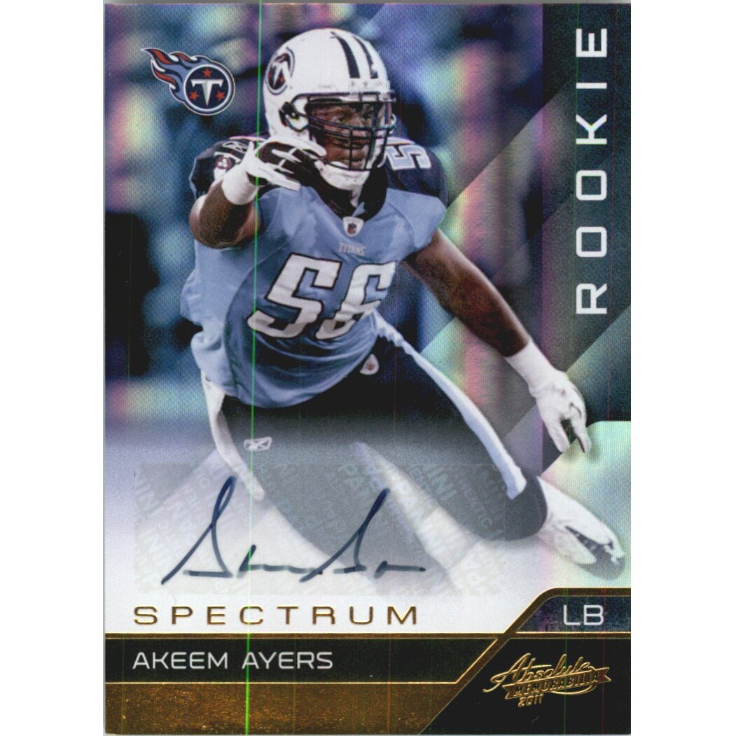2011 Absolute Memorabilia Spectrum Gold Autographs #160 Akeem Ayers/299