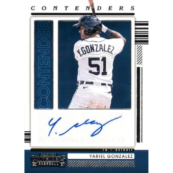 2021 Panini Contenders Contenders Autographs #34 Yariel Gonzalez