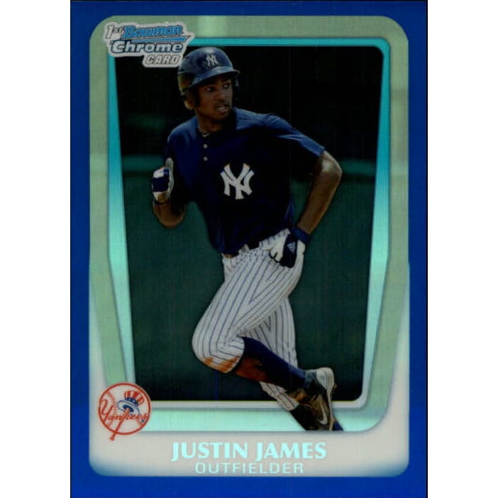 2011 Bowman Chrome Draft Prospects Blue Refractors #BDPP60 Justin James