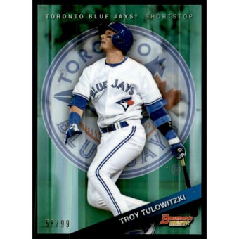 2015 Bowman's Best Green Refractors #13 Troy Tulowitzki
